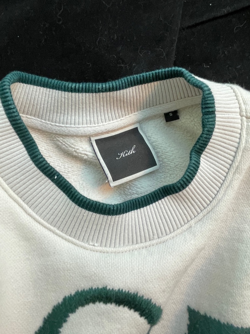 Kith Beige Sweatshirt with Dark Green Monogram Logo - Picture 8 of 14